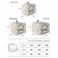 thumbnail image 2 of Home Sweet Small Toaster Cover 2 Slice, Kitchen Appliance Covers, Wreath Botanical Farmhouse Plants Beige Toaster Oven Cover with Loop, Bread Machine Cover Polyester Dust Cover Protection, 2 of 4