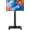 Black, variant on Mobile TV Stand for 27 to 65 Inch TVs,Portable Rolling TV Cart Wheels, Tall Universal Floor Stands with Swivel Mount, Height Adjustable Sleeking Standing Mount Fit Corner, Bedroom, Outdoor