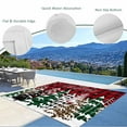 thumbnail image 4 of Fsddascl Red Black Plaid Christmas Outdoor Rug for Patio/Deck/Porch, Non-Slip Large Area Rug 5 x 8 Ft, Xmas Tree Snowflake Indoor Outdoor Rugs Washable Area Rugs, Reversible Camping Rug Carpet, 4 of 5