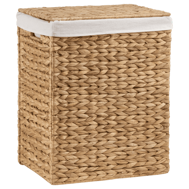 Bouclair Natural Foldable Water Hyacinthe Hamper