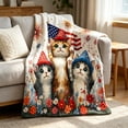 thumbnail image 1 of EGNMCR Throw Blanket Patriotic Throw Blanket Soft Lightweight Flannel Fleece Independence Day Blanket For Bed Office Travel Air Conditioned Room Summer Nap Small Size Flannel Throw Blanket, 1 of 6