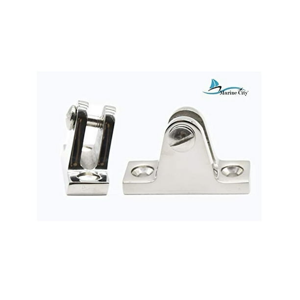 MARINE CITY 316Stainless Steel 80 Degree Base Deck Hinge for Bimini
