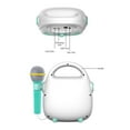 thumbnail image 3 of Graflsoa Portable Kids Karaoke Machine with Microphone, Bluetooth/TF Card/USB Support, Rechargeable Battery, Pink (Includes Condenser Mic), 3 of 6