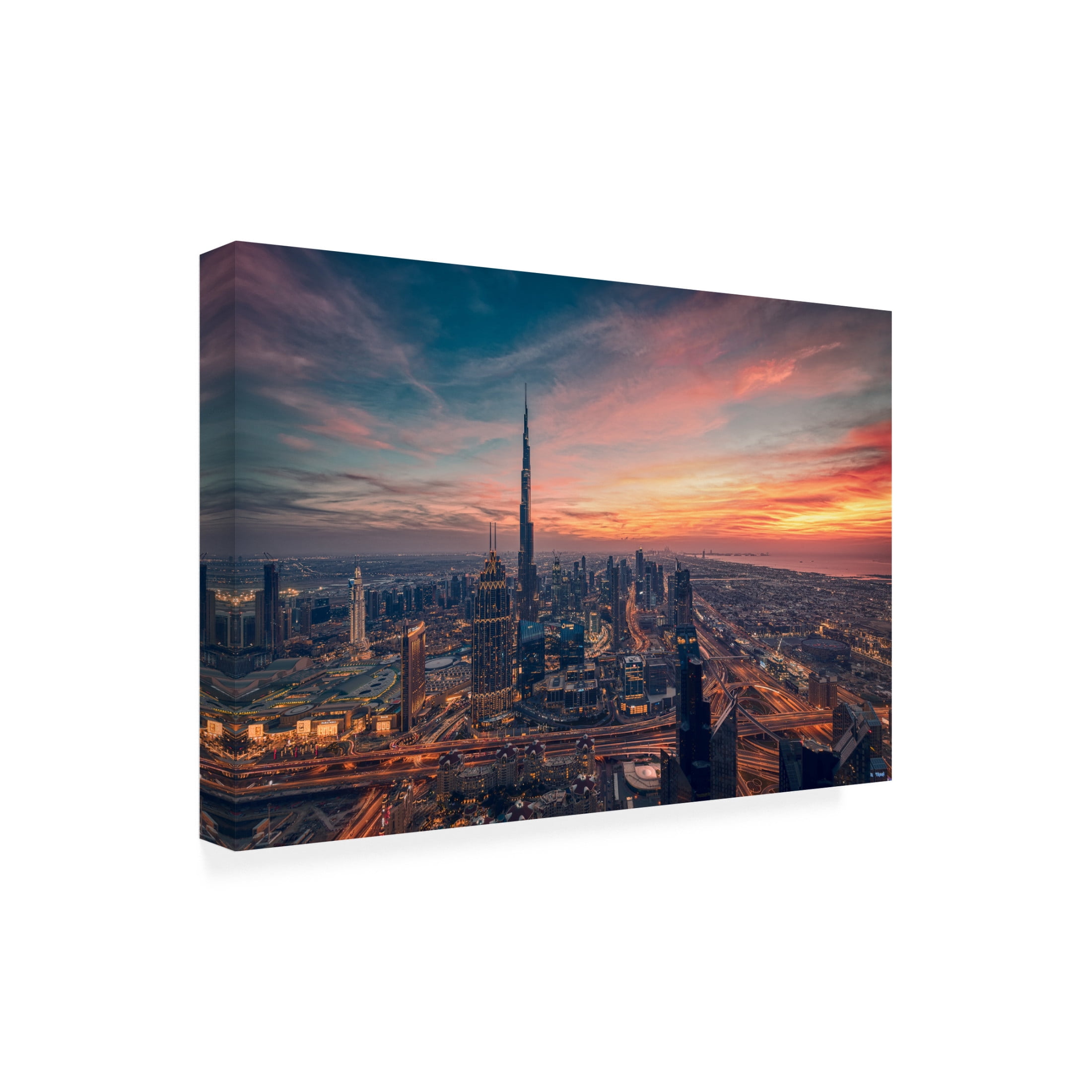 Canvas Wall Art - Karim Eldeghedy 'Infinity' Wall Art for Living Room, Bedroom, or Office D?cor by Trademark Fine Art - 24 x 16 Inches