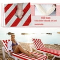 thumbnail image 7 of SDJPOI Outdoor Chaise Lounge Cushions,72×21×3in Patio Chair Cushion for Pool Beach（Red White,4pc）, 7 of 7