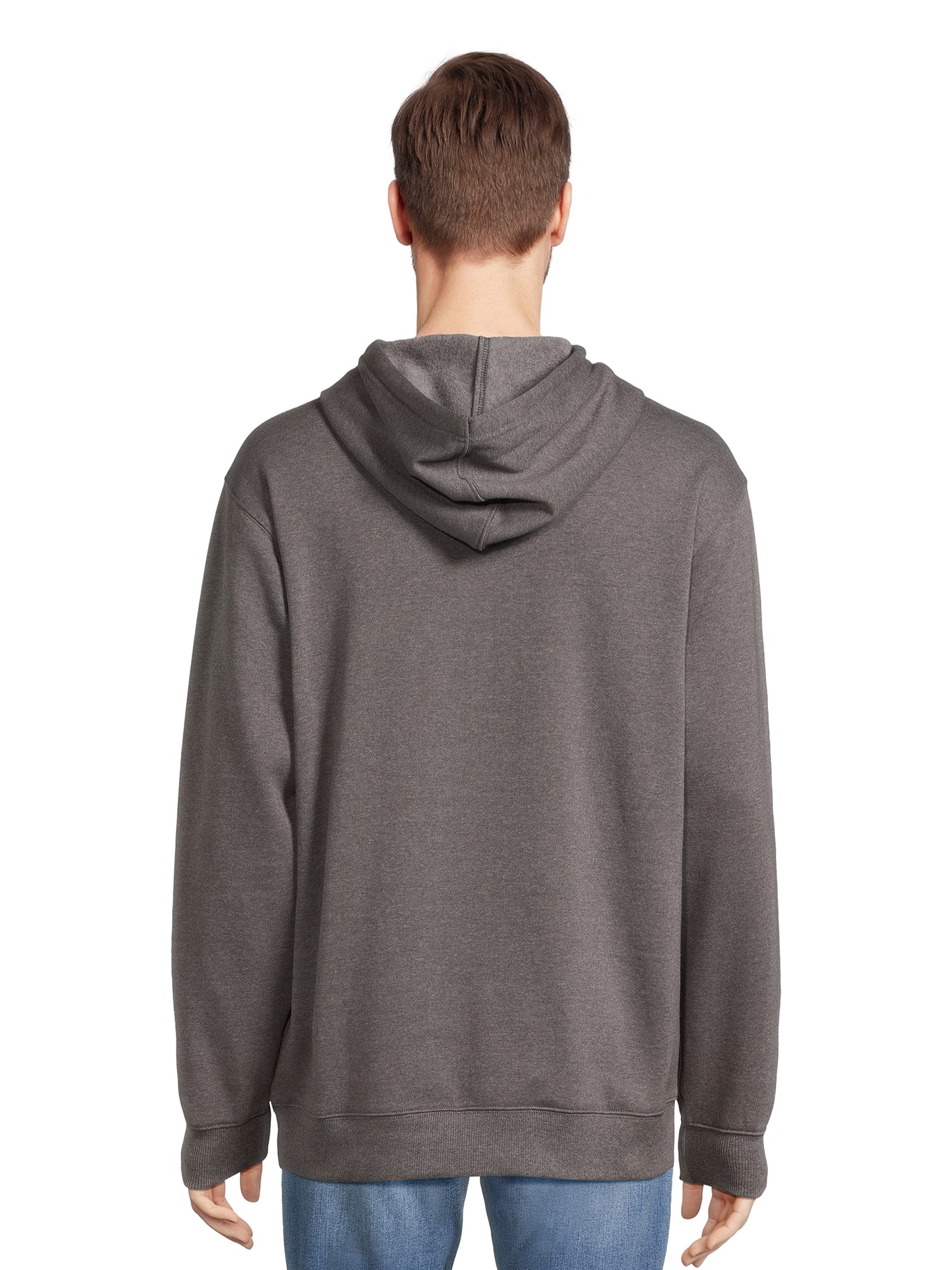 John Deere Men’s and Big Men’s Graphic Logo Fleece Pullover Fleece Hoodie, up to Size 3XL