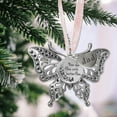 thumbnail image 4 of Christmas Tree Pendant Creative Hollow Carving Butterfly Shape Memorial Exquisite Home Pendant for Car Rearview Mirror, 4 of 9