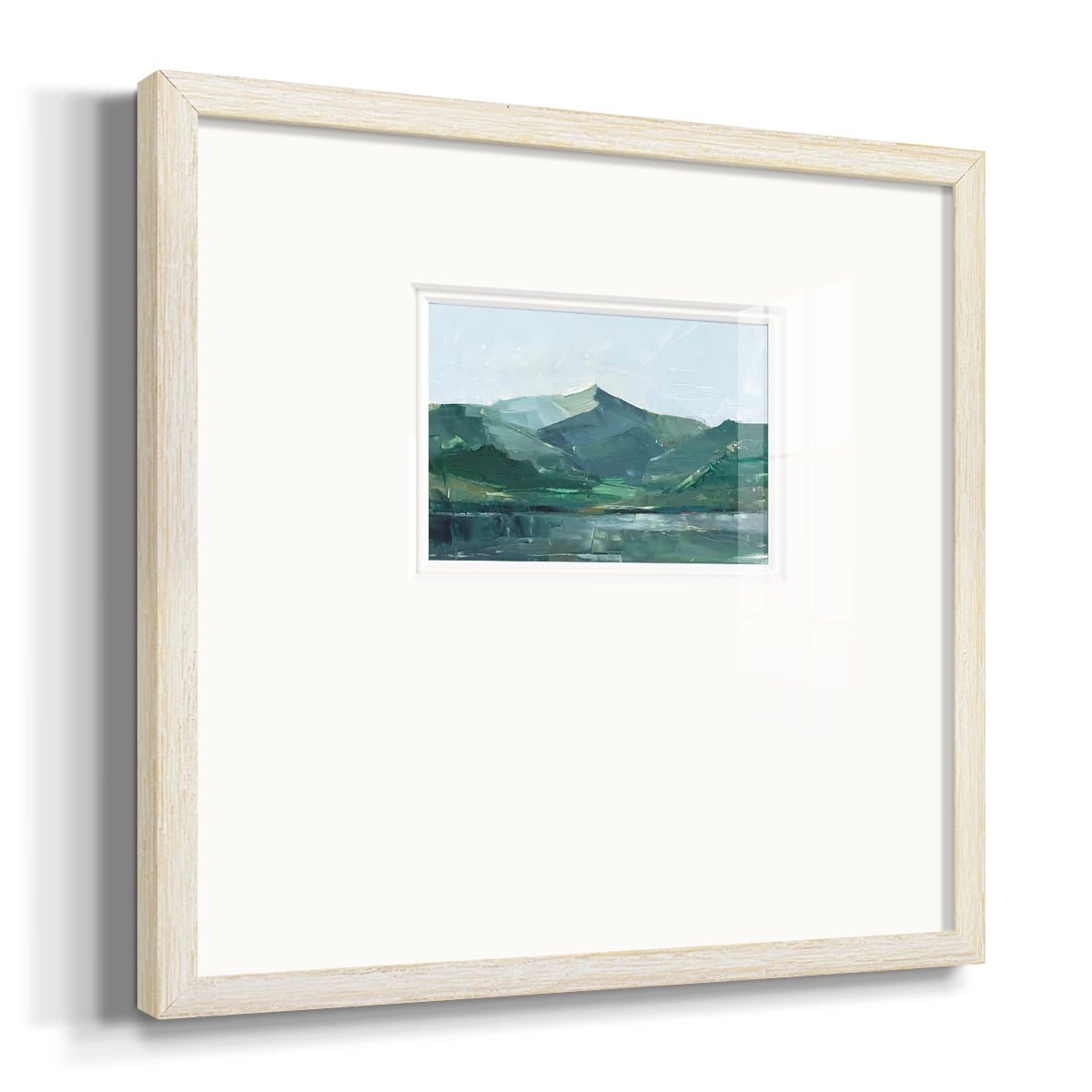 Green Grey Mountains IPremium Framed Print