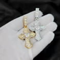 thumbnail image 3 of GKNET Hip Hop Cross Pendant Necklace TopBling 5A T Zircon Real Gold Plated Men Jewelry-Gold, 3 of 8