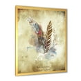 thumbnail image 2 of Designart 'Beige Vintage Flowers' Vintage Framed Art Print, 2 of 4