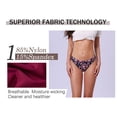 thumbnail image 3 of NMMUED Women's Low Waisted Bikini Bottom Full Coverage Swim Bottom Brown XL, 3 of 4