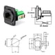thumbnail image 5 of Módulo de Instalación de Panel RJ45 CAT5E para Cable de Red, Conector de Panel Cat 5, Extensor de Cable de Red RJ45, 5 of 5