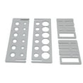thumbnail image 2 of 12 Hole Test Tube Stand - Holds (6) 30 mm Diameter and (6) 15 mm Diamater Test-Tubes, Stand is Made of Polythene - Eisco Labs, 2 of 3