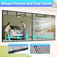 thumbnail image 4 of Garage door screen 167 feet, with retractable fiberglass mesh and heavy-duty weighted bottom edge magnetic screen door, easy assembly & through, hands-free operation with 40 magnets, suitable for dou, 4 of 4