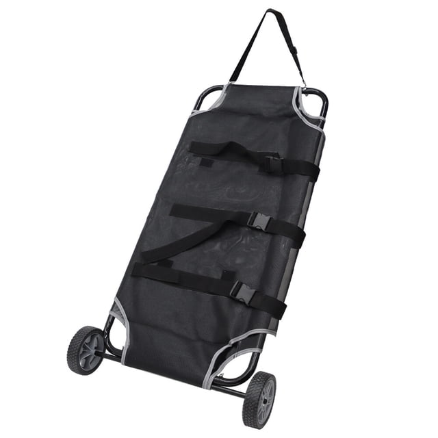 Pet Transport Stretcher Dog Emergency Recovery Trolley Black Maximum Loaded 220LBS