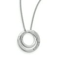 thumbnail image 1 of SS White Ice .02ct. Diamond Necklace 18 Inch, 1 of 3