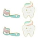 thumbnail image 1 of 4pcs pin de dientes cepillo de dientes pin de esmalte creativo mochila mochila broche, 1 of 6