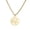 Gold, variant on Tiger Round Animal Pendant Necklace Stainless Steel Box Chain Jewelry Gift