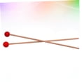 thumbnail image 4 of Phenofice 1 Pair Rhythm Stick Bell Mallets Percussion Red Maplewood Professional Design Giving, 4 of 8