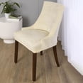 thumbnail image 2 of Dining Chair Cover Elastic Chair Cover for Hotel,Dining Room,Wedding Home Party Beige White, 2 of 10