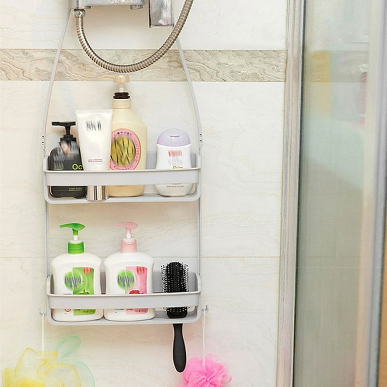 2 Layer Bathroom Shelves Storage Rack Hanging Shower Caddy Shelf with  Shampoo Soap Bar - China Shower Caddy, Shower Shelf