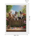 thumbnail image 2 of Diamond Art Kit for Adults, Puppies Garden Fence Art Supplies Diamond Painting for Adults Beginners, 5D DIY Diamond Art Painting Kits, Colorful Diamond Painting Craft for Home Decor 12x16, 2 of 7