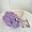 Purple, variant on Crochet Flower Bouquet Blanket, Crochet Rose Blanket, Finished Product DIY Handmade Crocheted 3D Red Rose Bouquet Knitted Sofa