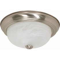 60/6001-Nuvo Lighting-2 Light Flush Mount-13.25 Inches Wide by 5.38 Inches High-Brushed Nickel Finish