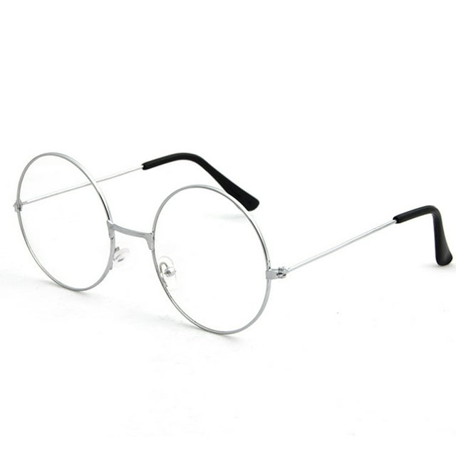 Flmtop Vintage Femmes Hommes Rond Cercle Métal Lunettes Optiques Lunettes Monture