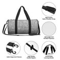 thumbnail image 6 of Easygdp GlitterSilver Travel Bag, Camping, Weekend, Carry On Overnight Duffel Bag with Shoulder Strap, 6 of 8