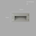 thumbnail image 3 of Lámpara de pared LED empotrada para exteriores, luz cálida/fría, IP65, impermeable, empotrada para escaleras, pasillos, porches, patios, 3 W, 5 W, 3 of 5