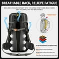 thumbnail image 6 of ZZYuan Huge SALE! Hiking Backpack 50L Lightweight Travel Backpack Camping Bag Outdoor Sport Daypack for Men Women Hunting Gear Tool Bag, 6 of 8