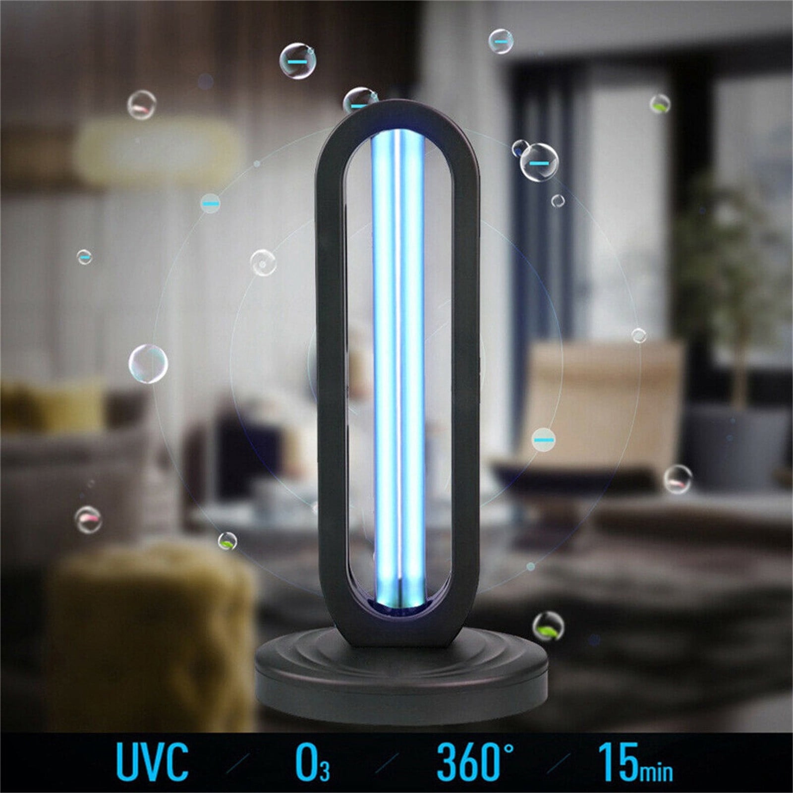 15.7 Inch UV Disinfection Lamp Sterilization and Sterilization,Light UVC Fridge Deodorizer Purifier Odor Eliminators