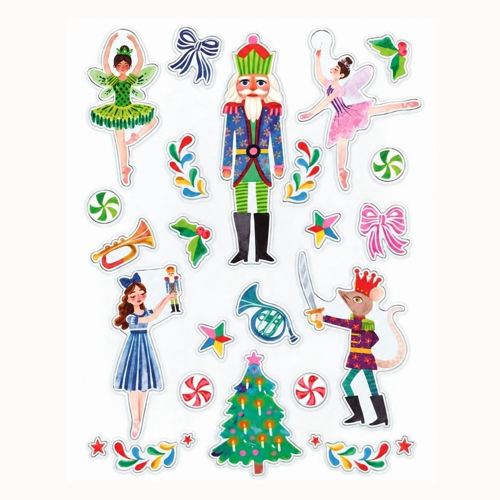 Nutcracker Window Clings, Multicolor, by Holiday Time