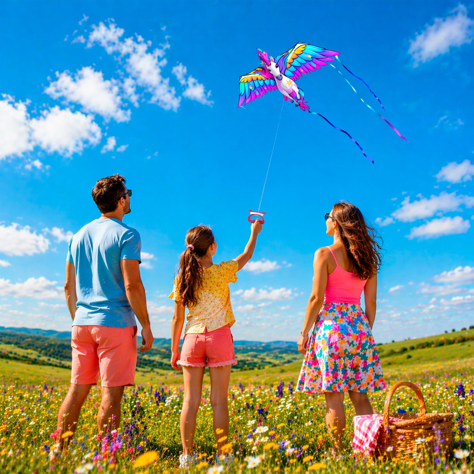 Wicked Kites Ready 2 Fly Pegasus XXL Premium 53" 3D Pop-Up Ripstop fabric Kite