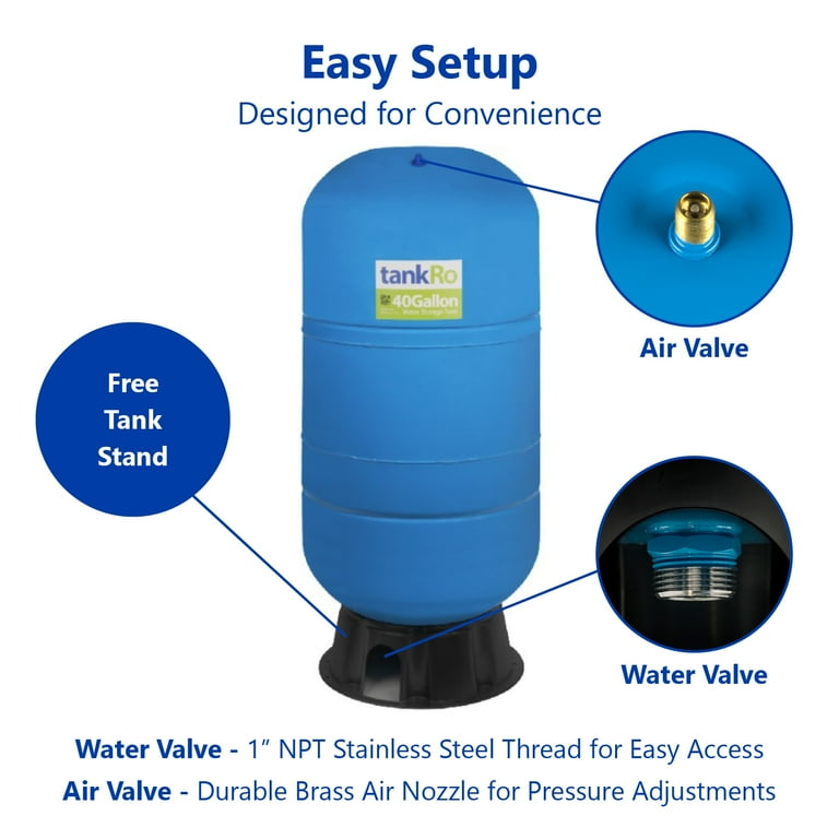 tankRO 40 Gallon Drinking Potable Water Purifier with Bladder
