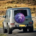 thumbnail image 5 of Sikiie Cool Lion Head PVC Leather Spare Tire Wheel Cover Spare Tire Cover, for Car Truck SUV Camper Trailer Universal Fit(14-17in)-14 inch, 5 of 6