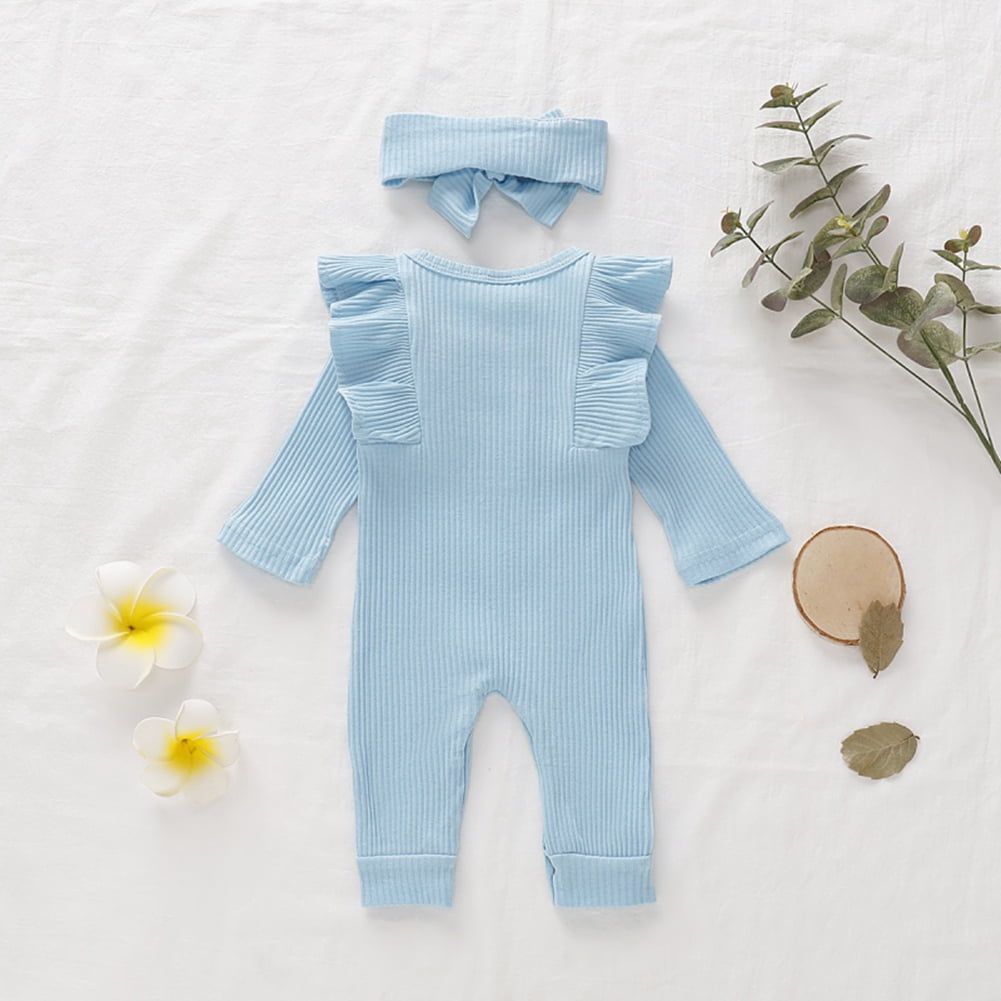 Actoyo Newborn Infant Baby Girl Romper Bodysuit One-pieces Outfits Clothes 0-18M