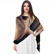 Rhinoceros Translucent Chiffon Silk Scarf - Breathable Lightweight Wrap Shawl for Women - 180x73 Size - Elegant Fashion Accessory Fedoras Boutique