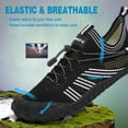 thumbnail image 3 of Zapatos acuáticos con dedos separados - Ideales para pesca, natación y senderismo - Antideslizantes y transpirables - Color negro - Talla EUR45 (1917#), 3 of 7