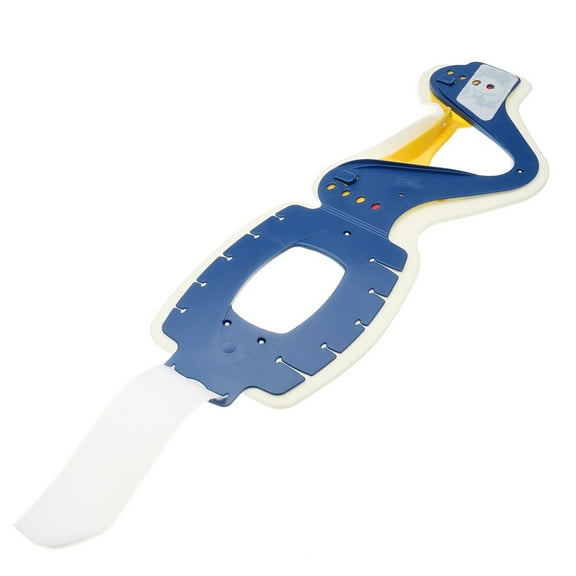 Grofry 4 Gears Medical Therapy Neck Collar Cervical Traction Support Brace Stretcher Blue