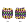 thumbnail image 3 of Fuzoiu Mardi Gras4 Print Women's Athletic Shorts, Double-Layer Running Shorts with Pocket,Women's Workout Shorts for Yoga, Gym, and Workouts-XX-Large, 3 of 7