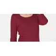thumbnail image 2 of Karen Scott Women's Petite Cotton Scoop-Neck Top Medium Red Size PS, 2 of 3