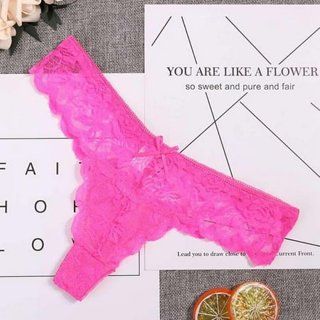 

[Clearance!]Ultra Thin Female Lingerie Panties Women s Underwear Lace Jacquard Briefs Low Waist Seamless Thong