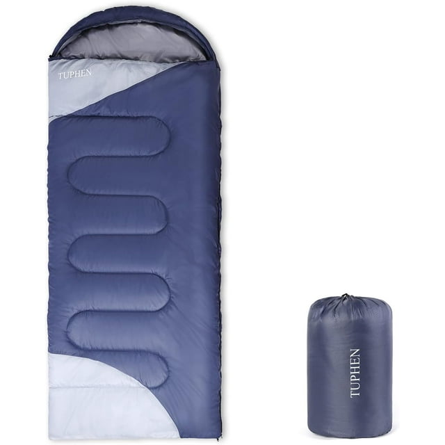 Bolsa de Dormir tuphen XL Impermeable para Adultos y Niños 3-4 Estaciones