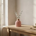 thumbnail image 5 of Unique Bargains Geometric Plastic Tall Decorative Bud Vase Pink 4.7" x 4.7" x 5.7", 5 of 5