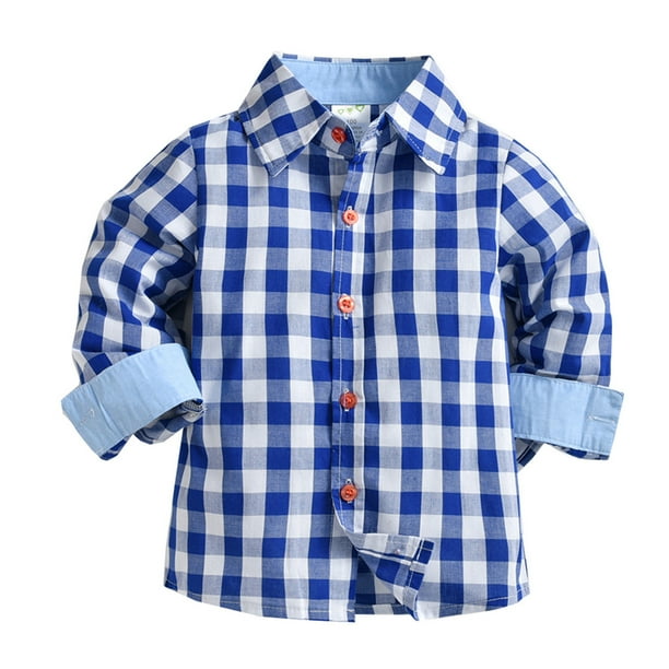 Camisa de cuadros para bebe sale