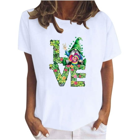 

Womens Casual Loose Round Neck Spring Short Sleeve T shirt Tops Corset Tops Ladies Going Out Plus Size Y2k Tees Fall Winter Boho Floral Tunic Tops Gym Athletic Workout T-shirts Bohemian Tops
