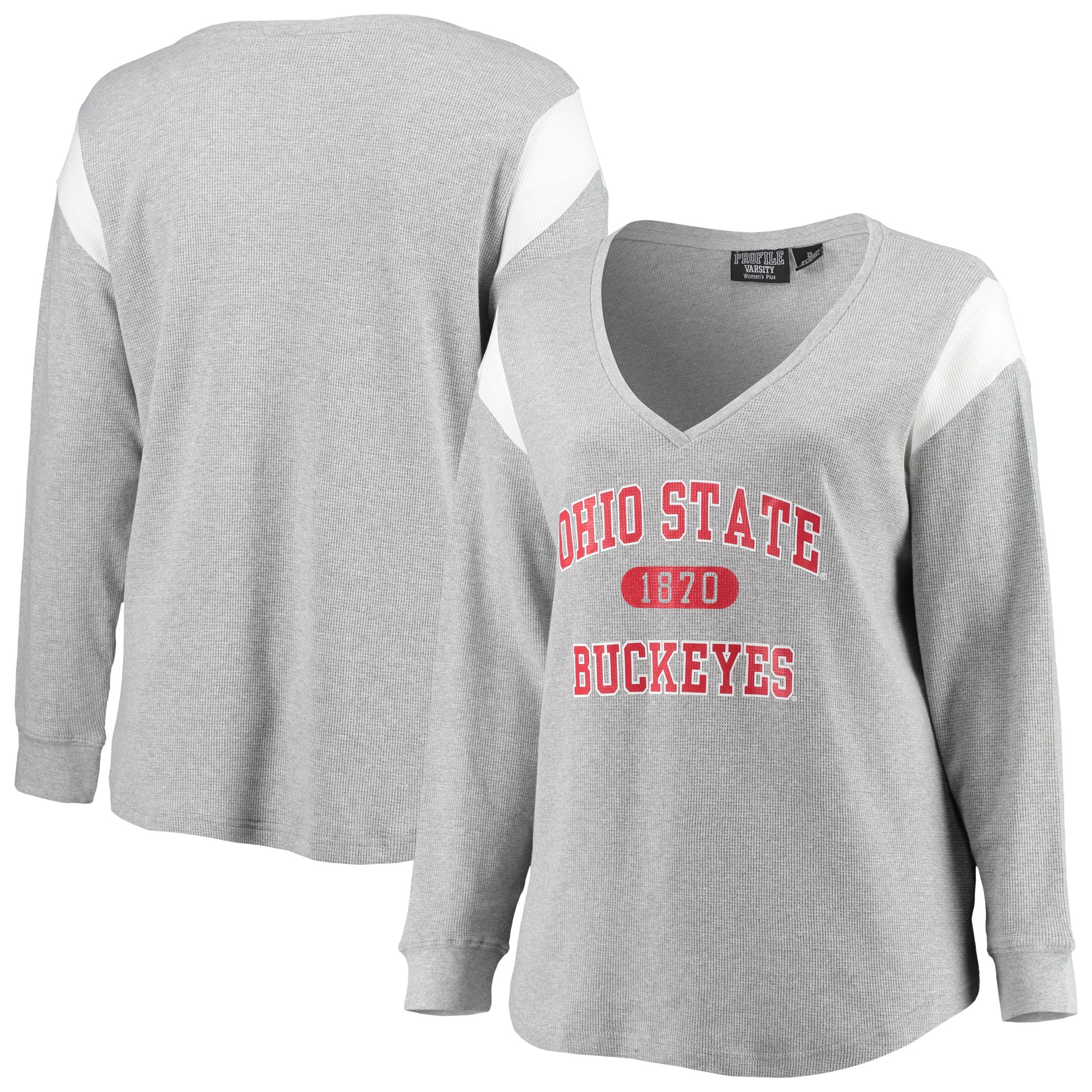 Heathered Gray Ohio State Buckeyes Plus 