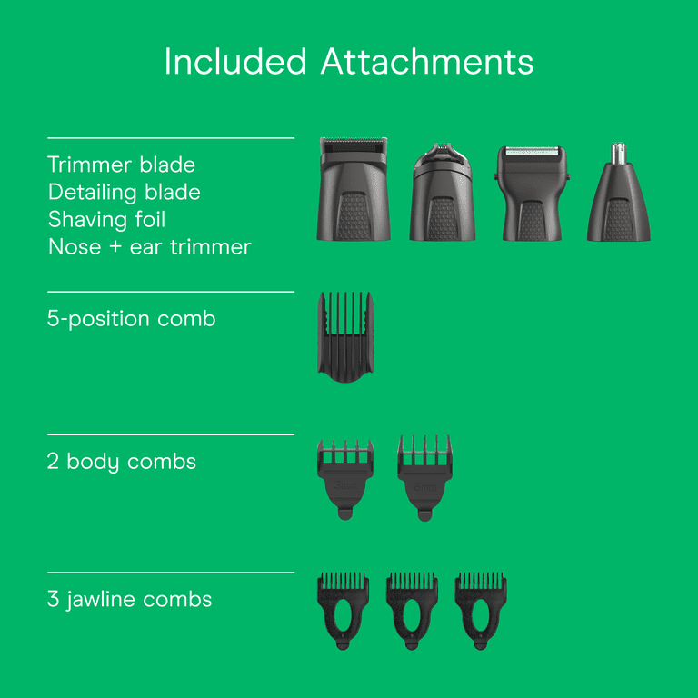 Conair Men Total Body Trimmer, Showerproof, 14-Piece Kit photo 6